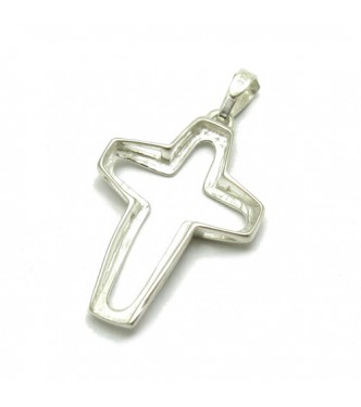 PE001196 Sterling silver pendant  Cross solid 925 new  Empress